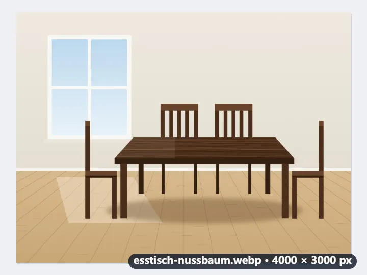 Referenzfotos einer Schreinerei als WebP für die eigene Website, Qualität 0,8 — Nachher