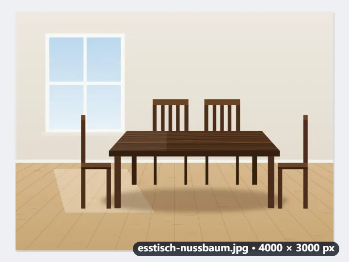 Referenzfotos einer Schreinerei als WebP für die eigene Website, Qualität 0,8 — Vorher