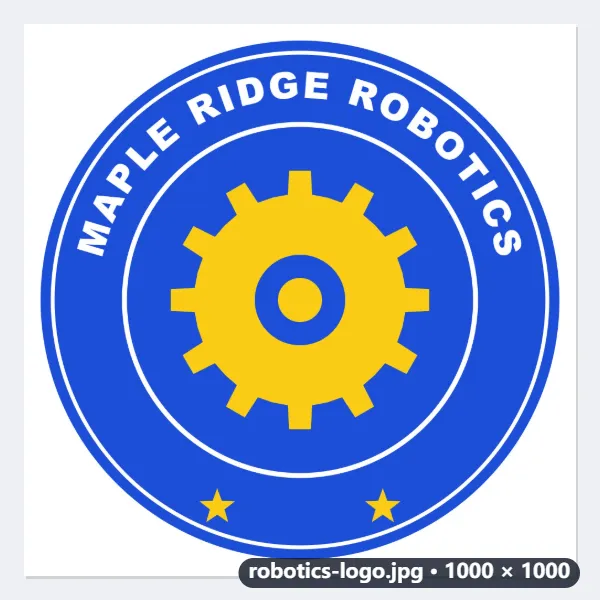 Example: a club logo with a transparent background, for a form that takes JPG only — After