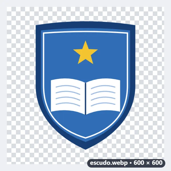 Ejemplo: la orla y el escudo del colegio, de WebP a JPG para la máquina de revelado — Antes
